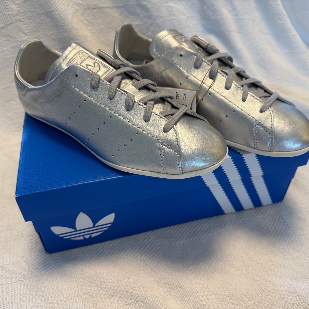 Adidas Metallic Silver Sneakers